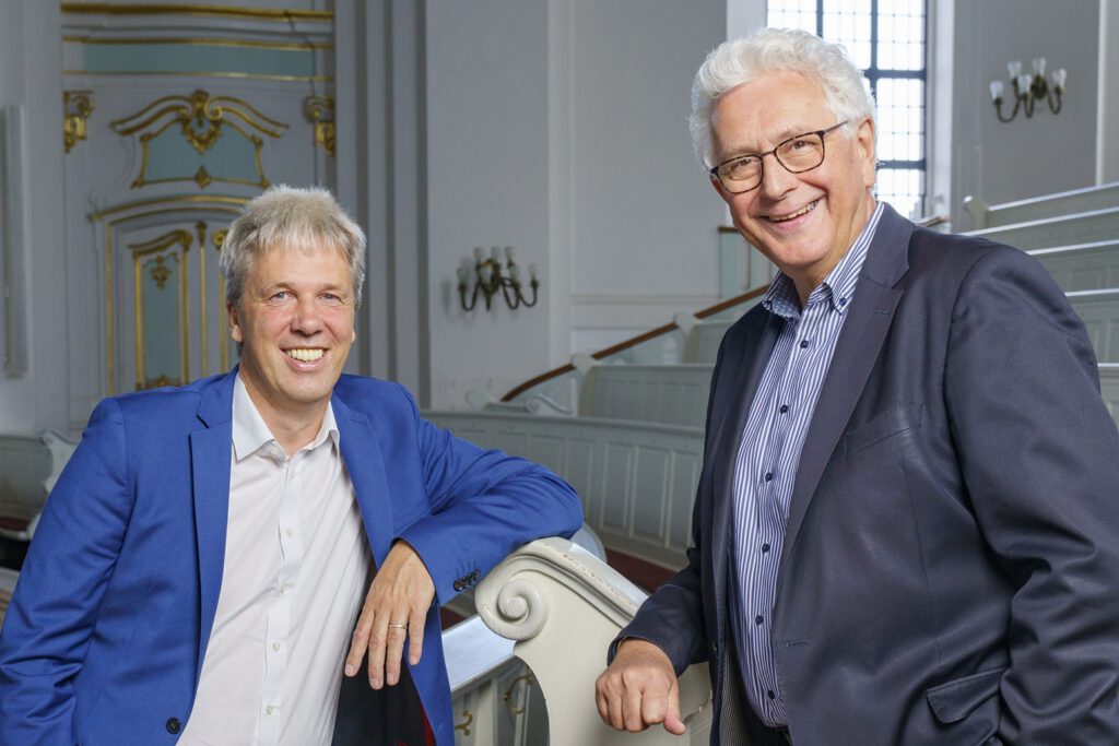Geschäftsführer Michael Kutz und Vorsitzender Alexander Röder der Michel-Stiftung